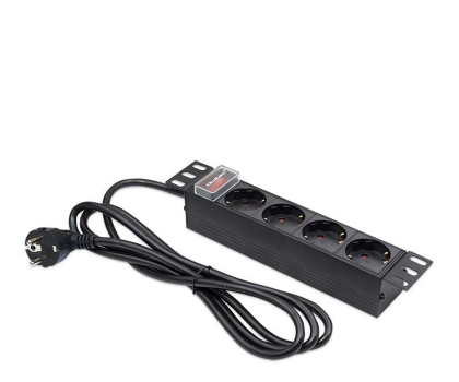 Listwa zasilająca QOLTEC Listwa zasilająca PDU do RACK 10" | 1U | 16A | 4xSchuko | 1.8m 54603